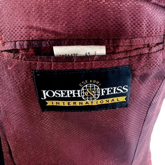 Joseph & Feiss Internatioinal Wool 3 Silver Button‎ Blazer 40L Black - Picture 8 of 13